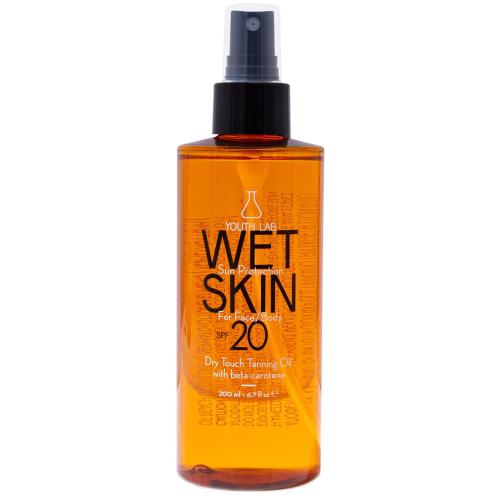 Youth Lab Wet Skin for Face & Body Spf20 Dry Touch Tanning Oil Ξηρό Λάδι Μαυρίσματος για Πρόσωπο & Σώμα με Μεσαία Αντηλιακή Προστασία 200ml